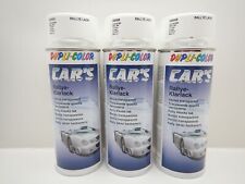 3x DUPLI COLOR 1K KLARLACK GLÄNZEND LACKSPRAY SPRAYDOSE KFZ 400ML
