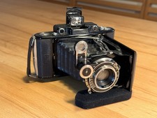 Zeiss Ikon Messsucher Klappkamera mit Compur Tessar und schöner Tasche