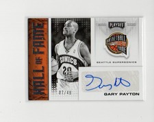 Gary Payton Hall of Fame Autograph /49