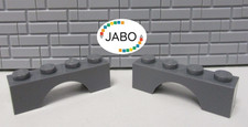 (B14/7/3 ) LEGO 2x 3659 Bogenstein 1x4 neu dunkelgrau 7785 3829 10185 7189 8877