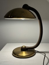 Messing Tischlampe von Hustadt Leuchten 70er Jahre Vintage Designklassiker
