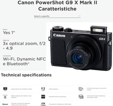 Canon PowerShot G9X Mark II G9
