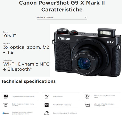 Canon powershot g9x mark g9 - canon, ii