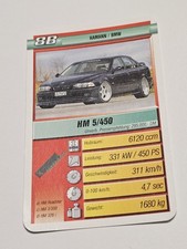 BMW/ Hamann  - HM 5/450 - 8B  - Einzelkarte - Quartett  (3)