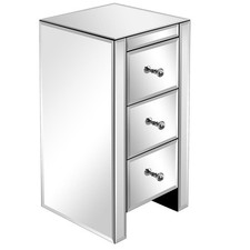 Nachtschrank Glas Kommode MDF