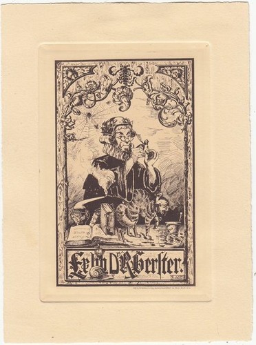 Exlibris bookplate - exlibris,