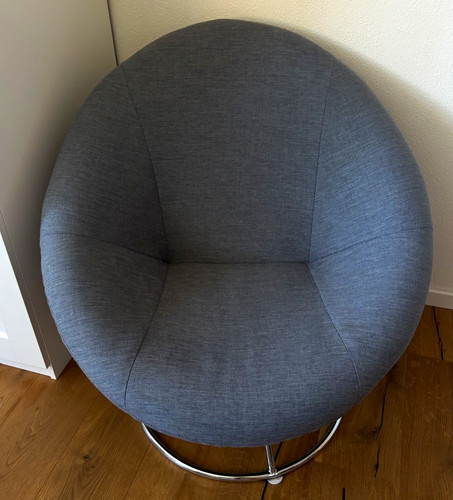 Grauer stoff sessel drehsessel - grauer,