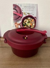 Tupperware Micro Quick Dampfdrucktopf für die Mikrowelle mit Rezeptheft