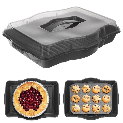 Kuchenform mit deckel grau - kuchenform,