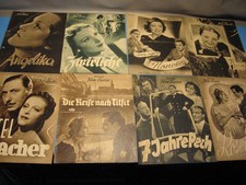 40 Stück Film Kurier Programme 1930/40.Jahre.Stars,Filme der Zeit im Großformat