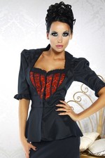 12320 Damen Blazer M Schwarz
