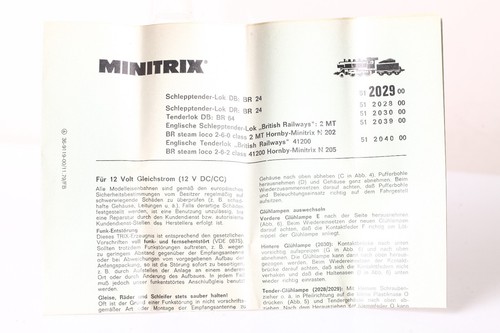 Minitrix spur anleitung für - minitrix,