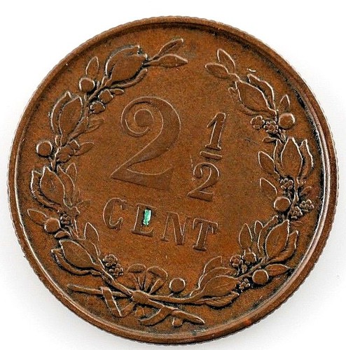 1890 niederlande 2 cent - 1890,