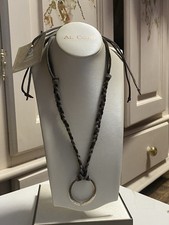 Echte leder kette mit 925 - echte,