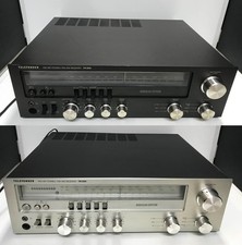 2 X Telefunken TR 350 Receiver  Schwarz und Silber