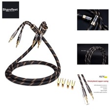 Single Audiophile Lautsprecherkabel, austauschbares Bananenstecker-Kabel, ver...