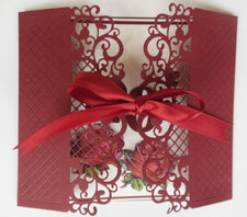 Karte zur Rubinhochzeit, mit