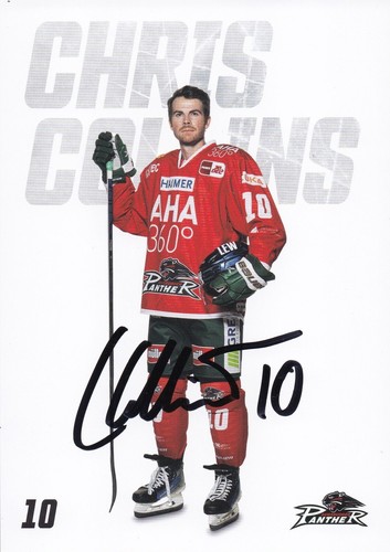 Autogrammkarte chris colins - chris,