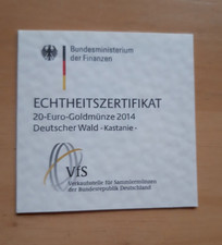 Echtheitszertifikat 2014 für