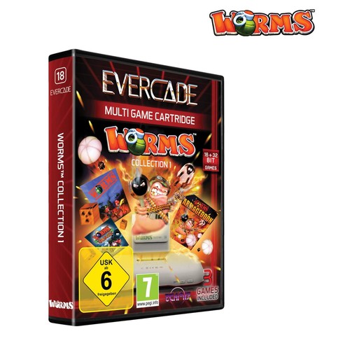 Evercade catridge worms - catridge,