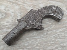 Blechspielzeug, TIP Korkenpistole, DRGM, Spielzeugpistole, Knallkorken-Pistole