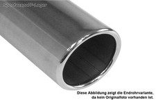 Fox Edelstahl Auspuff Endrohr zum Anschweißen Ø 100mm rund Länge 300mm Typ12