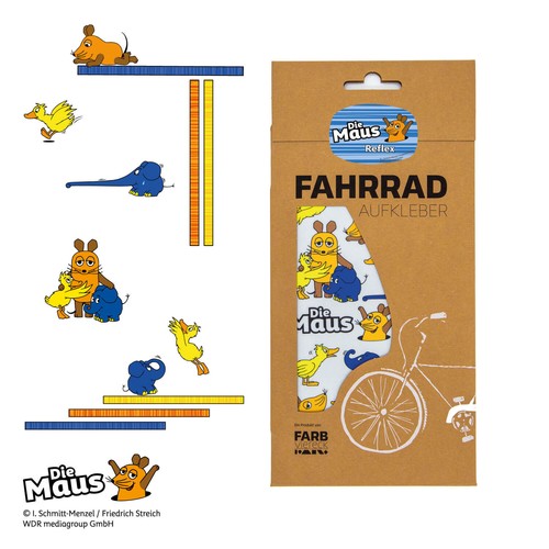 Die maus fahrradaufkleber - -,