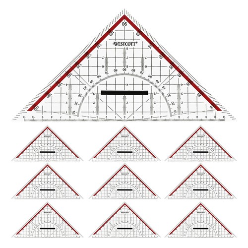 10x geodreiecke geometrie - 10x,