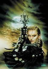 LUIS ROYO FLAGGE FAHNE MALEFIC
