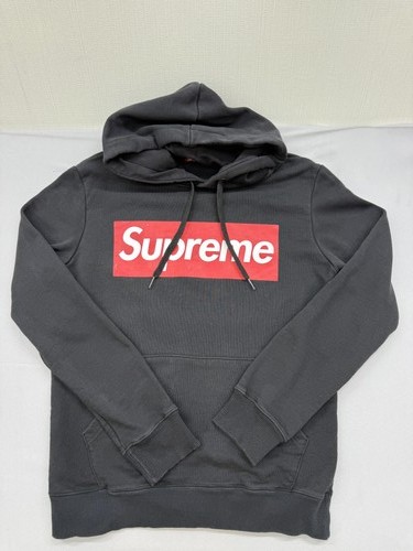 Supreme box logo grey hoodie - logo,