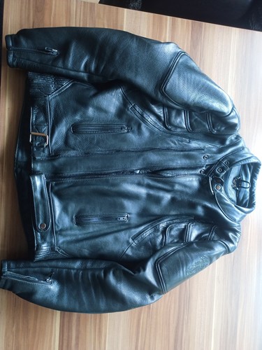Motorradjacke aus leder - motorradjacke,