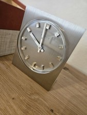 Kienzle Automatic Tischuhr Kaninchen gebürstetes Silber 