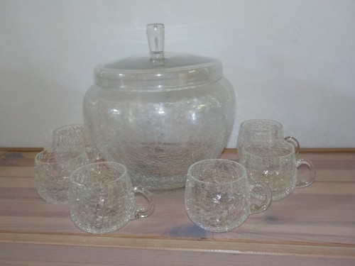 Vintage bowle set behälter - set:,
