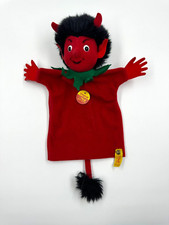 Steiff 7070/28 Handpuppe Teufel Rot Made in Germany