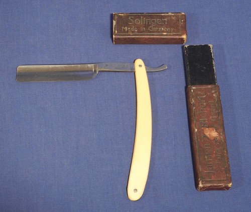 Vintage antique straight razor - vintage,
