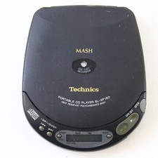 Tragbarer CD Player Technics SL-XP180 Mash Gebraucht Funktionsfähig schwarz