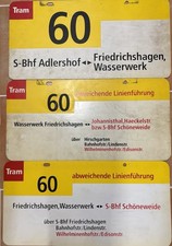 BVG Tram Straßenbahn Schild Tatra Adlershof