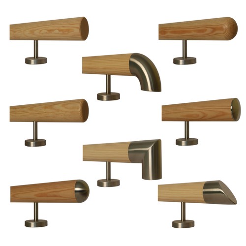 Kiefer handlauf lackiert - handlauf,