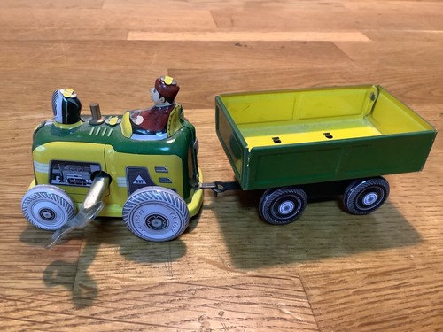 Blechspielzeug traktor mit - blechspielzeug,