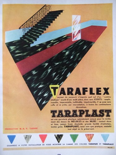 Werbung 1956 taraflex - werbung,