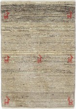 Gabbeh Teppich Orient Perser Rug Zollanvari Braun Schurwolle Pflanzenfarben Bio