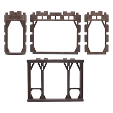 Playmobil Ritterburg Mauerteile Holz Rahmen Öffnung Rundturm Turm Schmiede 3666