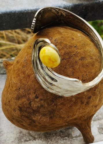 Armschmuck mit bernstein830er - armschmuck,