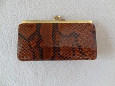 Portemonnaie Geldbörse Reptil-Optik Vintage ca. 12,5 x 7,5 cm gut erhalten