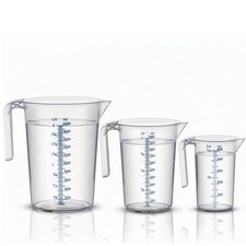 FLINKO 3 Messbecher a 2L - 1L