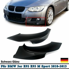 Front Flaps Spoiler Splitter Schwarz Glanz passend für 3er BMW E92 E93 10-13