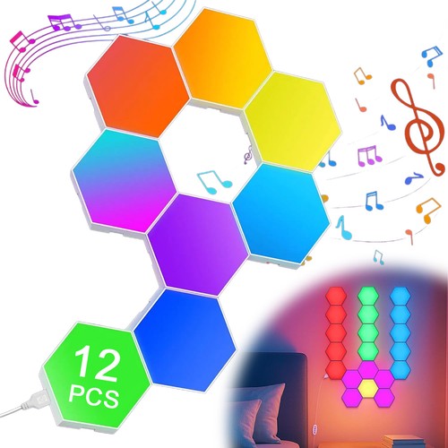 12er set hexagon led - 12er, panel
