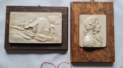 Vintage bilder aus holz - vintage,