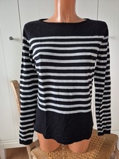 Damenpullover, Schwarz-grau