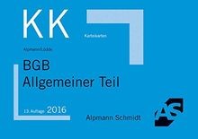 Karteikarten BGB Allgemeiner Teil von Alpmann, Jo... | Buch | Zustand akzeptabel